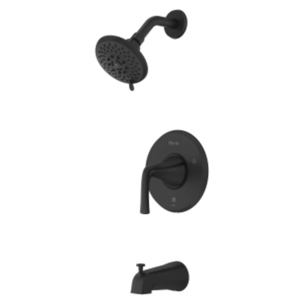 Mcallen Single-Handle Tub & Shower Trim Kit in Matte Black
