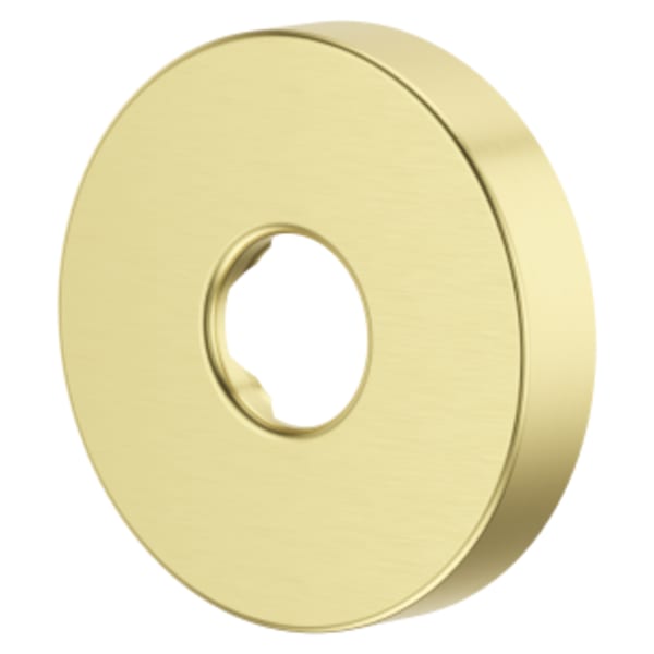 Modern Round Shower Arm Flange in Brushed Gold