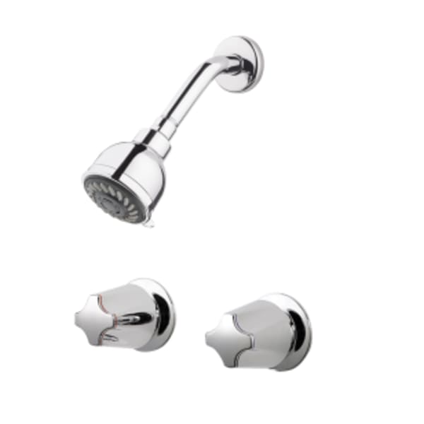 Pfister 2-Handle Tub & Shower Faucet With Metal Verve Knob Handles in Polished Chrome