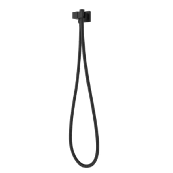 Modern Square 2 Piece Handheld Shower Kit With 60" Hose in Matte Black