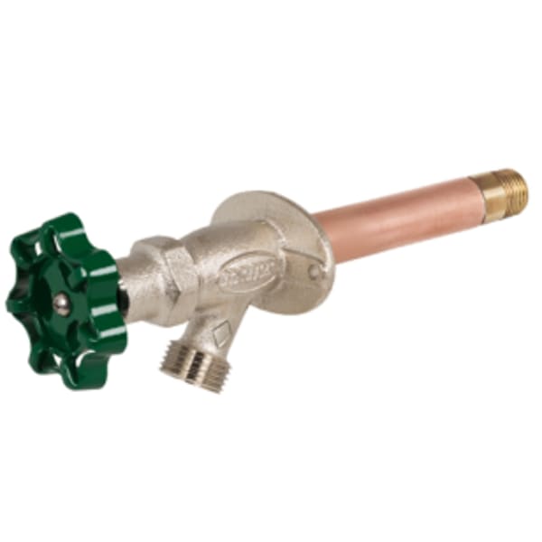 1/2" - Crimp Pex Hot And Cold Anti-Siphon Hose Thread Wall Faucet with Vacuum Breaker