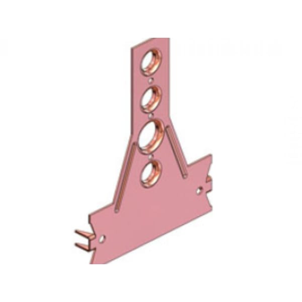 Bracket, 6-in, Copper with Nail Plate