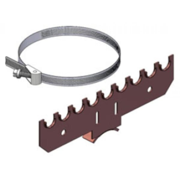 Bracket 2-in x 8-in Copper for 1/2-in Pipe