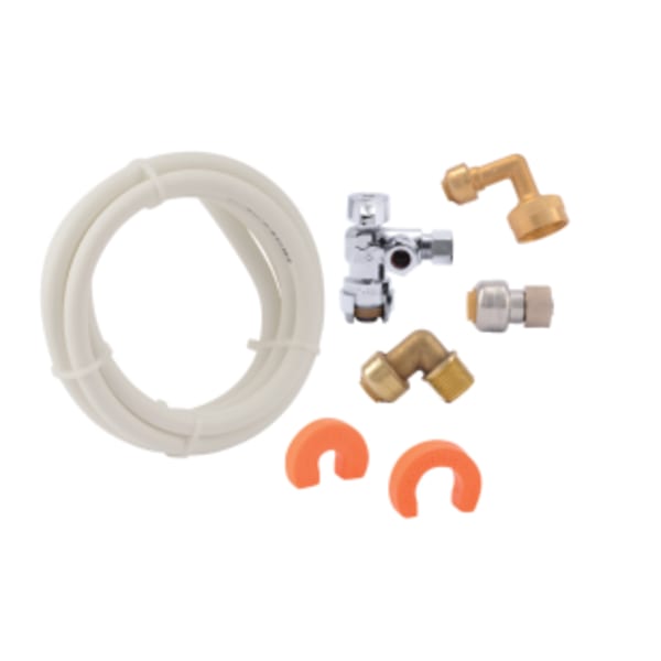 Dishwasher Installation Kit with Dual Outlet Stop Valve
