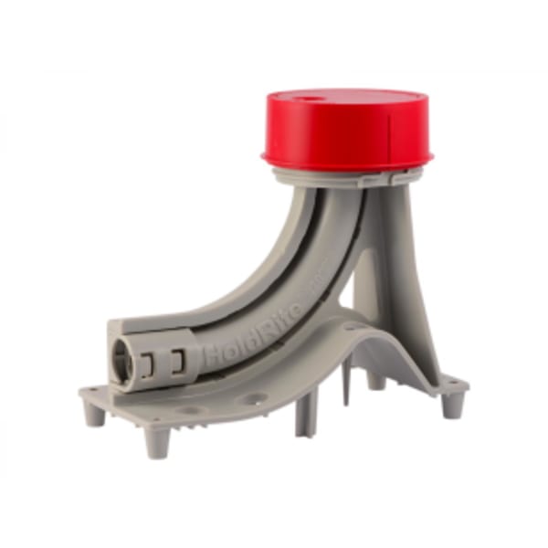 Single Run In-Slab PEX Support With Extended Adjustable Cap