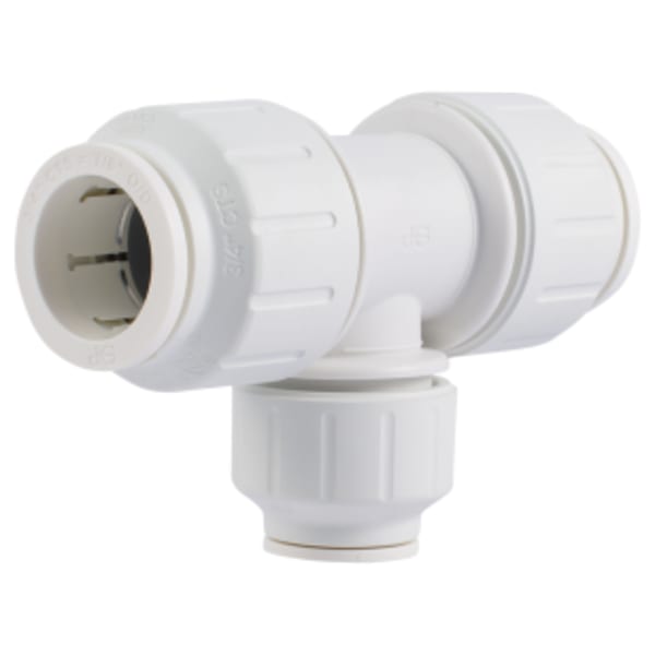 3/4-in x 3/4-in x 1/2-in Plastic Push-to-Connect Reducing Tee Fitting (5-Pack)
