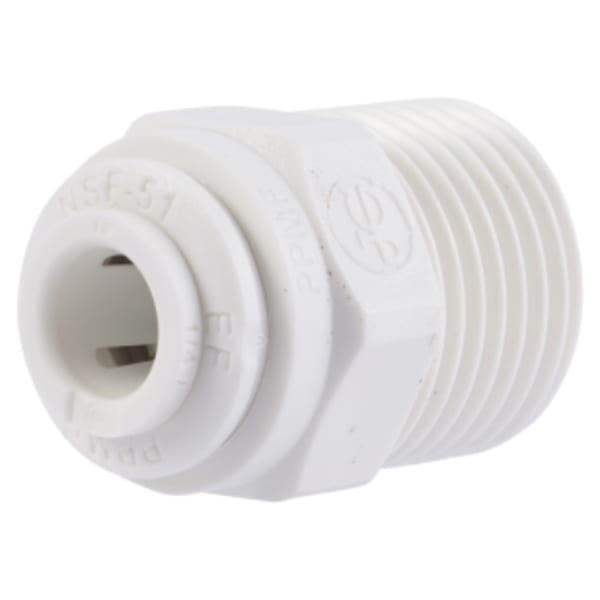 1/4-in OD x 3/8-in NPTF Push-to-Connect Male Connector Fitting (10-Pack)