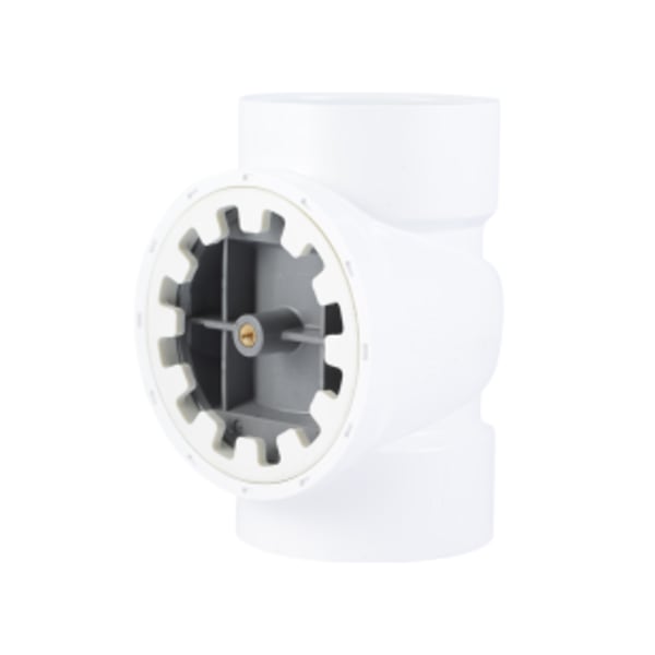 HoldRite® TestRite® 3" PVC DWV Test / Cleanout Tee with Plug, Brass Thread for Cover Screw