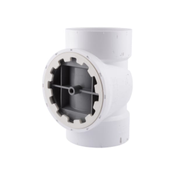 HoldRite® TestRite® 4" PVC DWV Test / Cleanout Tee with Plug