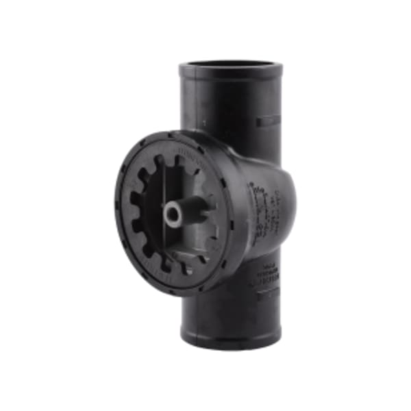 HoldRite® TestRite® 2" PVC No-Hub Test / Cleanout Tee with Plug