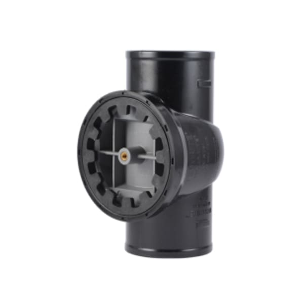 HoldRite® TestRite® 3" PVC No-Hub Test / Cleanout Tee with Plug, Brass Thread for Cover Screw
