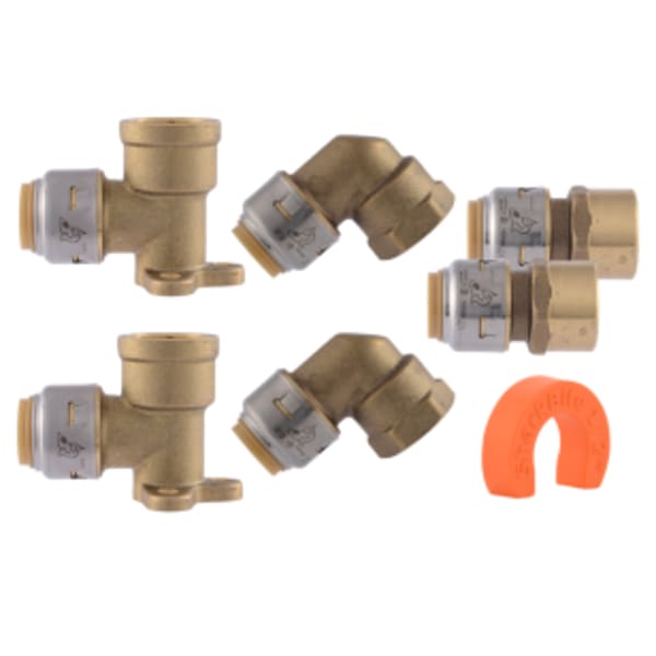 1/2" SharkBite Max Shower Installation Kit - (PTC x FIP)