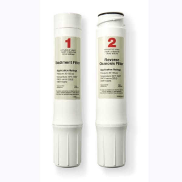 Replacement Filters for RO Filter System, 1 Sediment Filter and 1 RO Filter