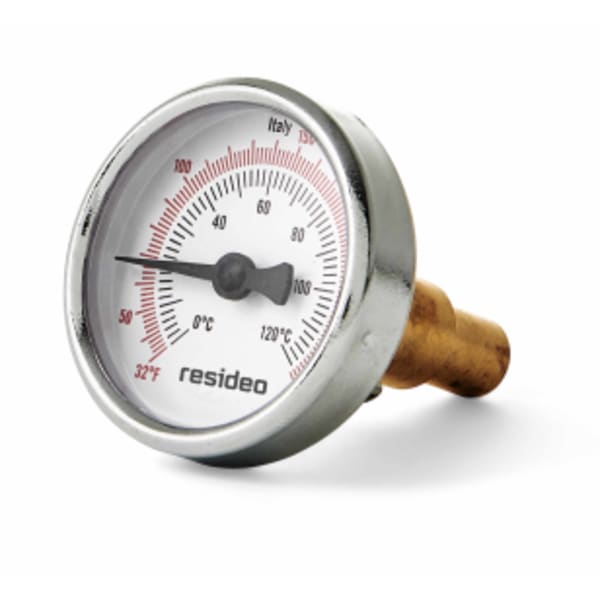 1/2 in Sweat Connection Thermometer (2-1/2 in Dial Size)