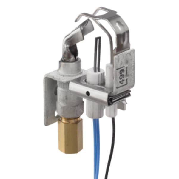 Pilot Burner, used for Natural Gas includes a BCR-18 Orifice, Front Single Tip Style, C-Style Mounting Bracket and primary aeration
