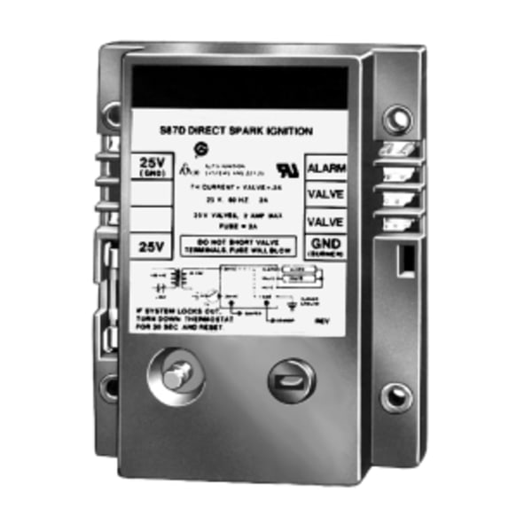 Direct Spark Ignition Control, One Rod, with 11 second trial and lockout timing