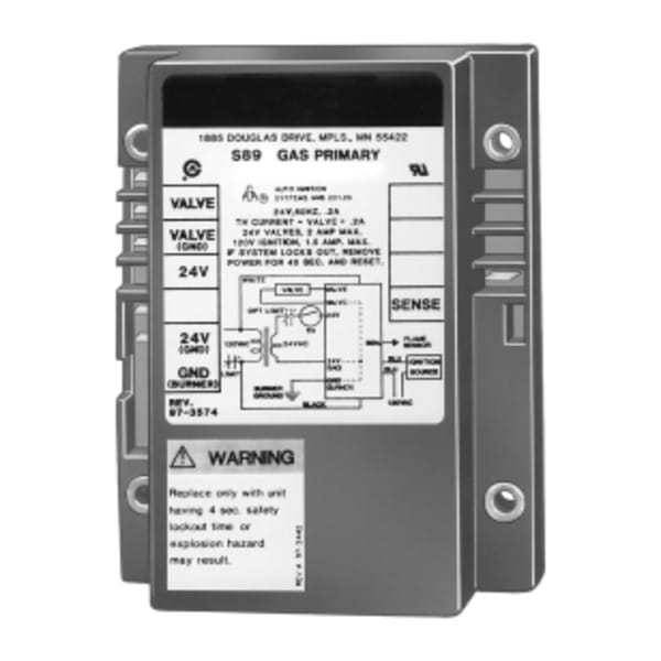 Direct Spark Ignition Control, Two Rod with 4 sec trial time and lock out timing