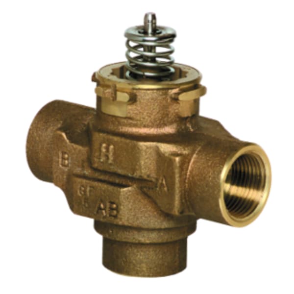 3-way 3/4 in fNPT VC Valve Assembly 6.6 Cv and linear flow