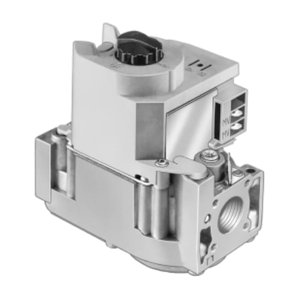 Two Stage Gas Controls for Direct Ignition appliance, 1/2 in x 1/2 in inlet/outlet size, Slow Opening, 24 V AC, Natural Gas