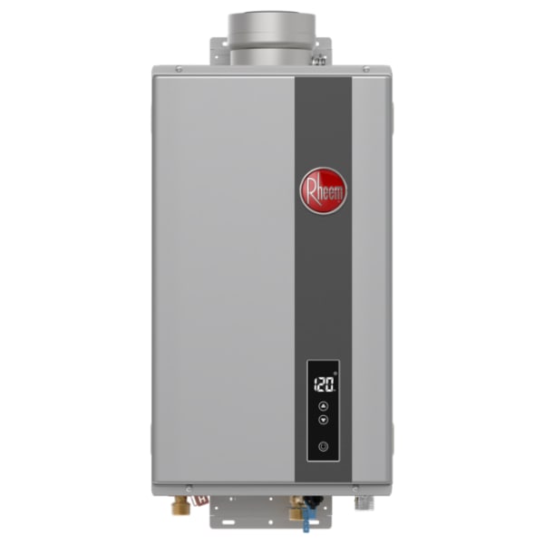 Rheem® 160,000 Btu/h RTG Series High Efficiency Non-Condensing Tankless Natural Gas Water Heater for Indoor Installation