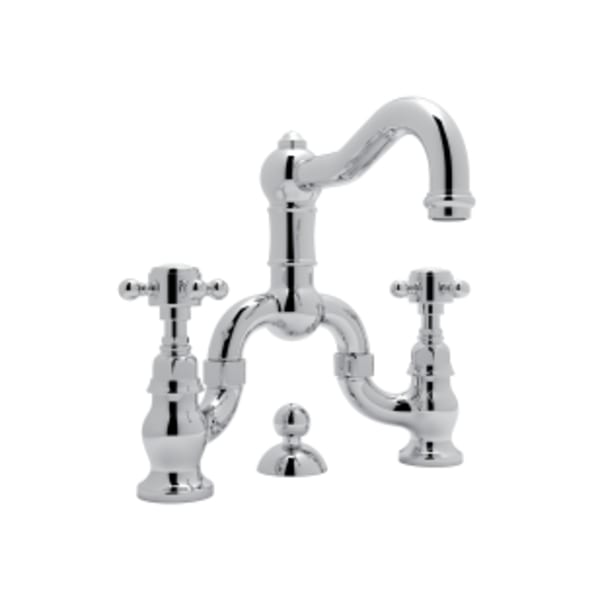 Acqui® Bridge Lavatory Faucet in Polished Chrome