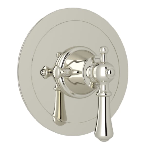 Georgian Era™ 3/4" Round Thermostatic Trim Without Volume Control in Polished Nickel