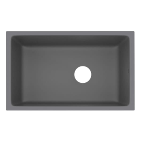 Allia™ 32" Fireclay Single Bowl Undermount Kitchen Sink in Satin Grey