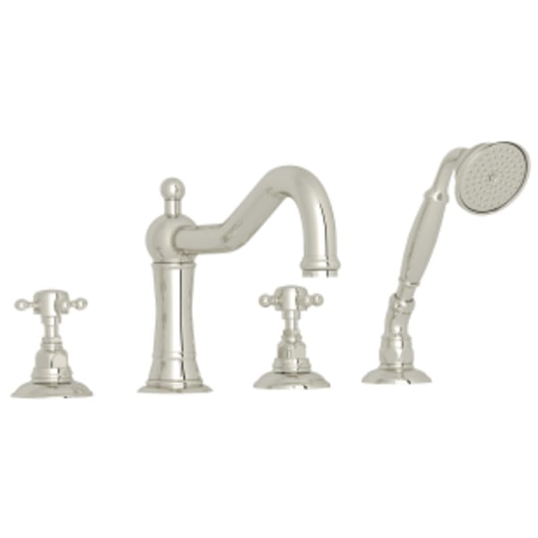 Acqui® 4-Hole Deck Mount Tub Filler in Polished Nickel