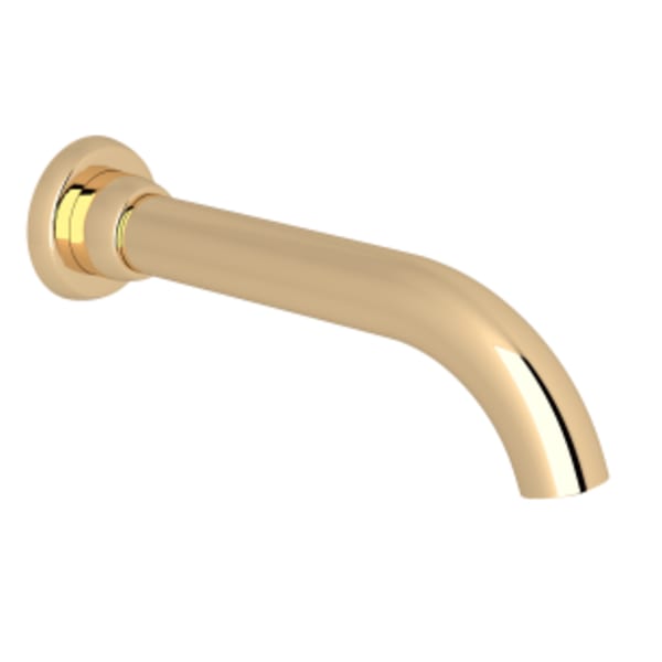 Transitional Wall Mount Tub Spout in English Gold