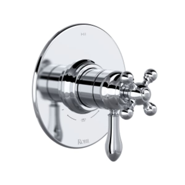 Arcana™ 1/2" Therm & Pressure Balance Trim With 3 Functions in Polished Chrome
