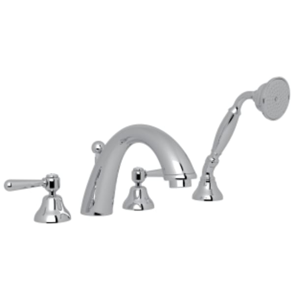 Verona™ 4-Hole Deck Mount Tub Filler in Polished Chrome