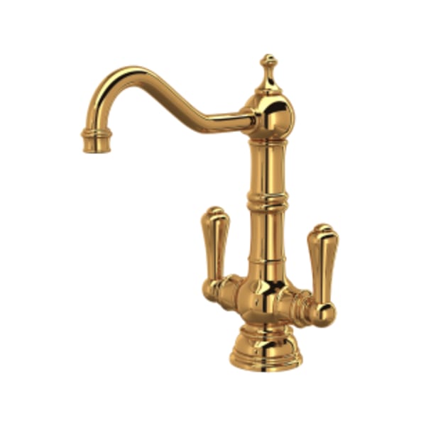 Edwardian™ Two Handle Bar/Food Prep Kitchen Faucet in English Gold