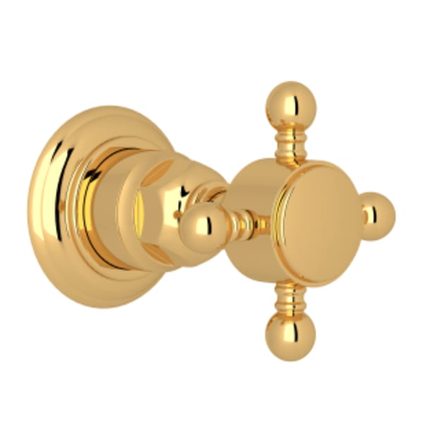 Trim For Volume Control And Diverter in Italian Brass