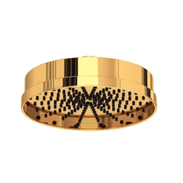 8" Rain Showerhead in English Gold