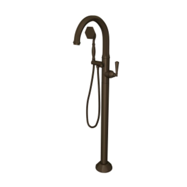 Palladian® Single Hole Floor Mount Tub Filler Trim in Tuscan Brass