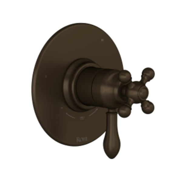 Arcana™ 1/2" Therm & Pressure Balance Trim With 3 Functions in Tuscan Brass