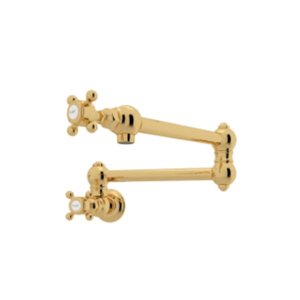 Pot Filler in Unlacquered Brass