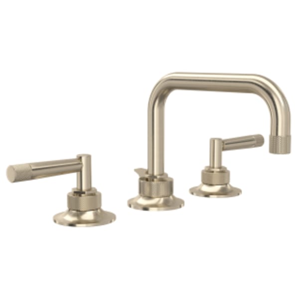 Graceline® Widespread Lavatory Faucet With U-Spout in Satin Nickel