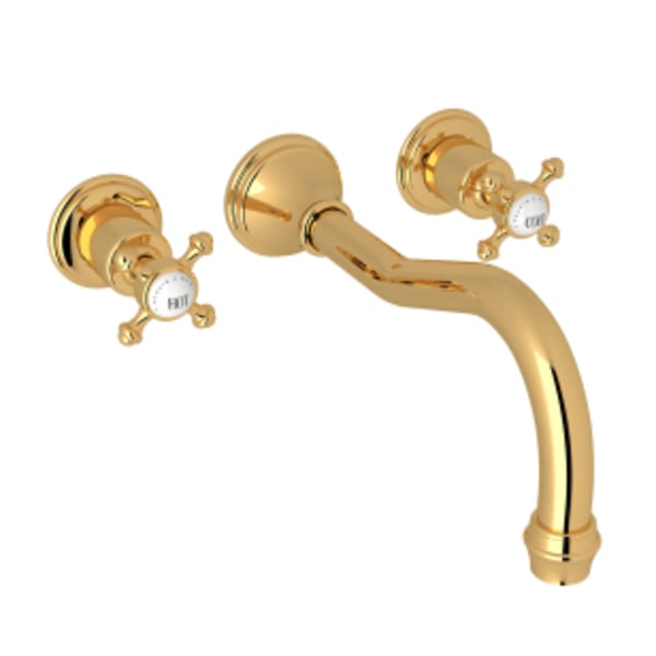 Georgian Era™ Wall Mount Tub Filler in English Gold