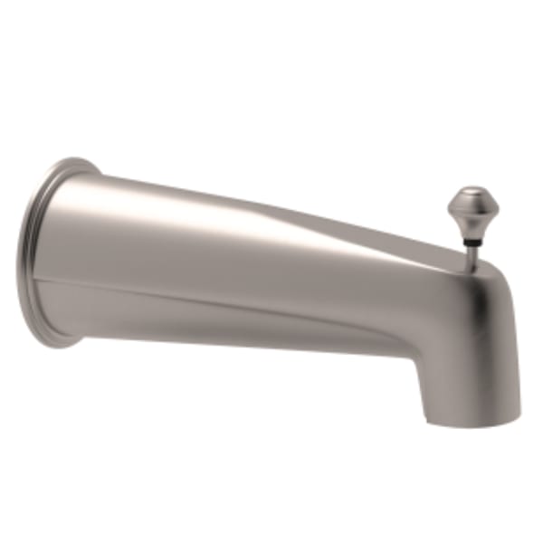 Wall Mount Tub Spout With Diverter in Satin Nickel