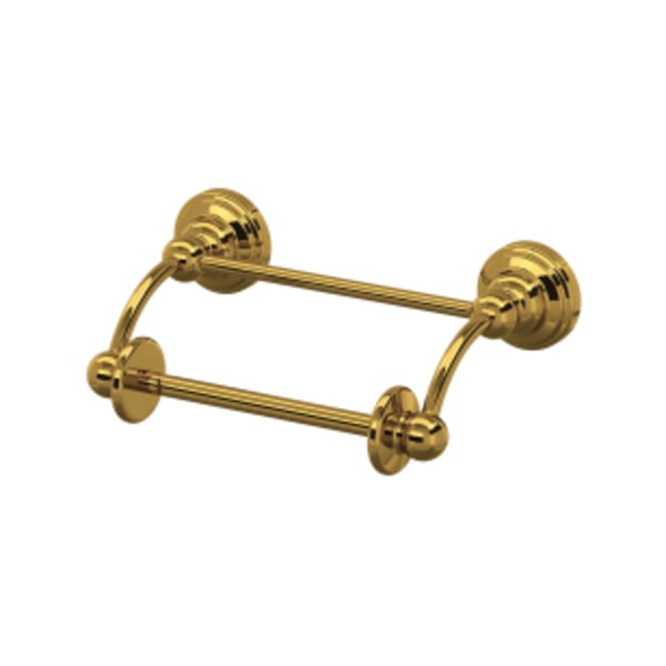 Edwardian™ Toilet Paper Holder With Lift Arm in Unlacquered Brass