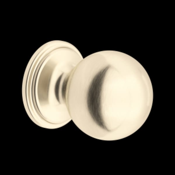 Large Rounded Drawer Pull Knobs - Set of 5 in Satin Nickel