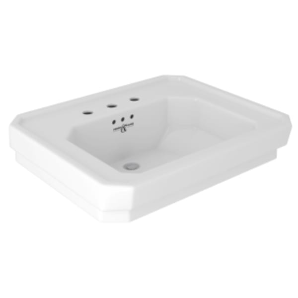 25" x 21" 3-Hole Lavatory Sink in White (WH)