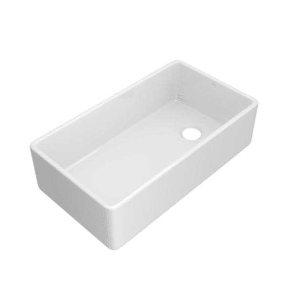 Allia™ 36" Fireclay Single Bowl Farmhouse Apron Front Kitchen Sink in White