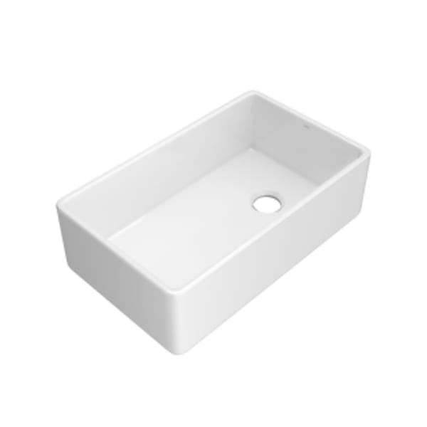 Allia™ 32" Fireclay Single Bowl Farmhouse Apron Front Kitchen Sink in White