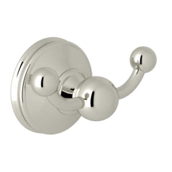 Georgian Era™ Double Robe Hook in Polished Nickel