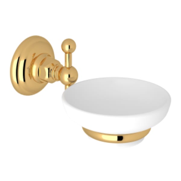 Wall Mount Soap Dish in Italian Brass