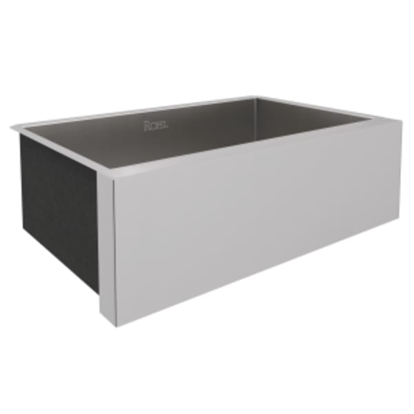 Proscenio™ 30" Single Bowl Apron Front Stainless Steel Kitchen Sink in Brushed Stainless Steel