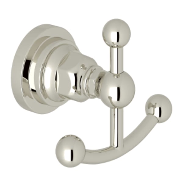 San Giovanni™ Double Robe Hook in Polished Nickel