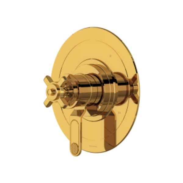 Armstrong™ 1/2" Therm & Pressure Balance Trim With 5 Functions in Unlacquered Brass
